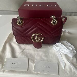 Gucci GG Marmont Small Shoulder Bag – Rosa Ancora (Like-New, Full Set)